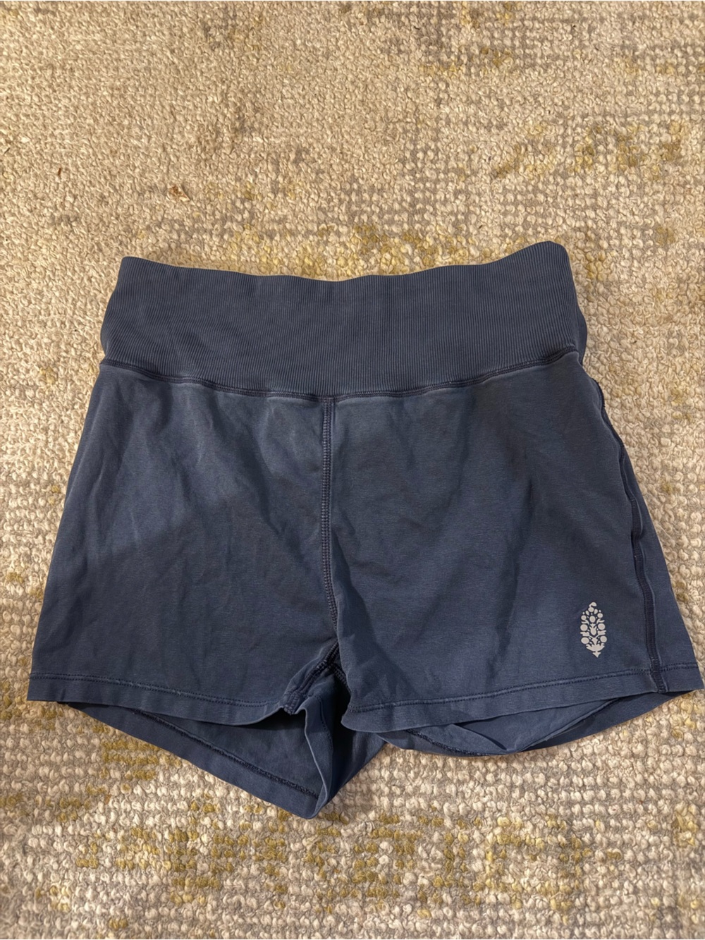 FP Movement by Free People Dark Navy Rib Waist Athletic Shorts